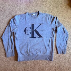Calvin Klein Jeans Gray Crewneck Sweater